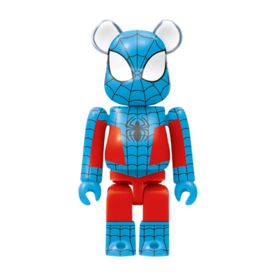 Брелок BearBrick Spider-Man Into the Spider-Verse 100% купить в интернет-магазине Kicksmania