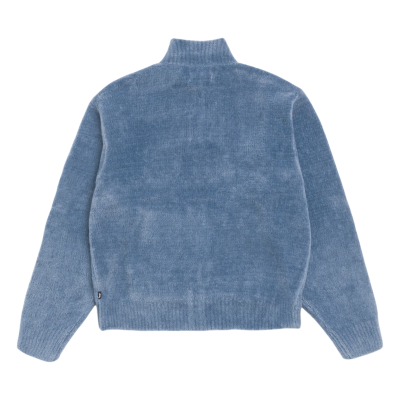 Свитер Stussy Wool Cashmere Zip Blue купить в интернет-магазине Kicksmania — фото 2