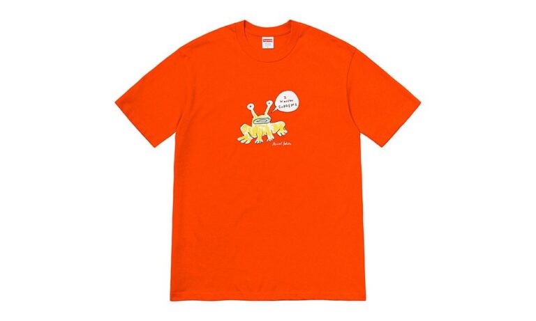 Футболка Supreme Tee Frog Orange - купить оригинальную одежду Supreme | Kicksmania.ru | Магазин Киксмания