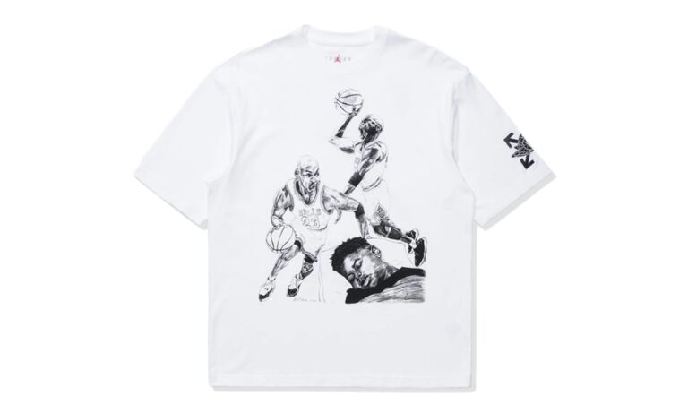 Футболка Off-White x Jordan T-shirt White - купить оригинальную одежду | Kicksmania.ru | Магазин Киксмания