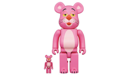 Bearbrick Pink Panther 100% & 400% Set - купить оригинальные фигурки | Kicksmania.ru