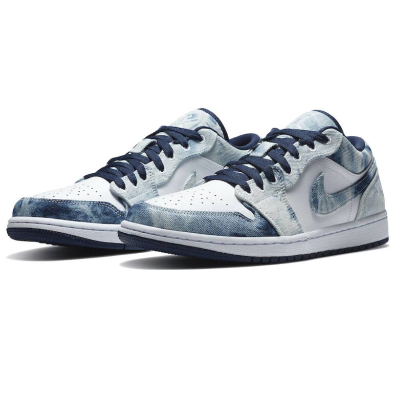 Nike Air Jordan 1 Low Washed Denim - купить оригинальные кроссовки air jordan эир джордан низкие | Kicksmania.ru