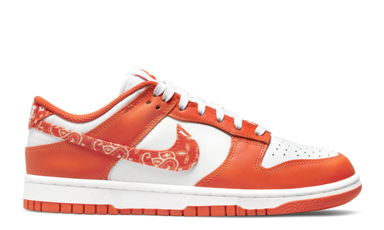 Nike Dunk Low Orange Paisley - купить оригинальные кроссовки найк данк низкие | Kicksmania.ru | Магазин Киксмания