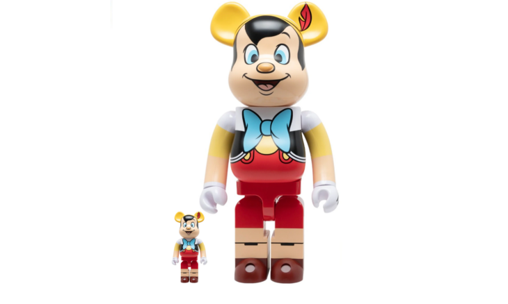 Disney x BearBrick Pinocchio 400%+100%