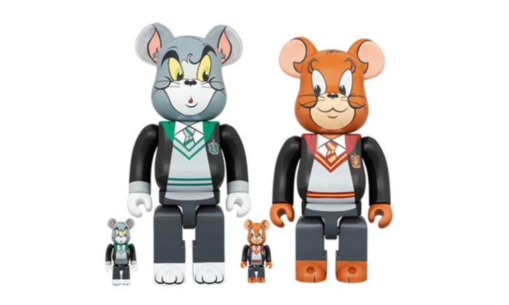 Bearbrick x Tom and Jerry in Hogwarts House Robes 100% + 400% | Киксмания
