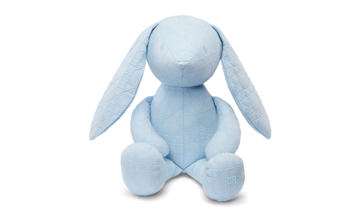 3SBP41DDOM_Y504 | Dior Rabbit Stuffed Toy Sky Blue Cotton Canvas | Киксмания