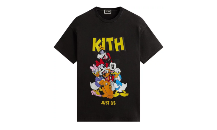 KHM031732-001 | Футболка KITH x Disney Mickey and Friends Vintage Tee Black | Киксмания