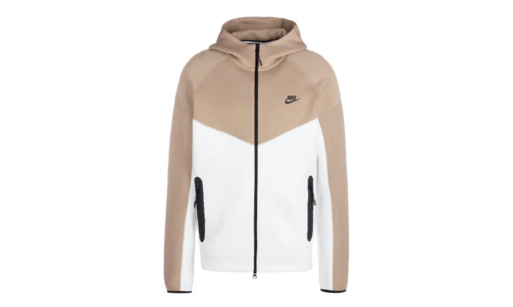 FB7921-121 | Nike Sportswear Tech Fleece Windrunner Full-Zip Biege White | Киксмания