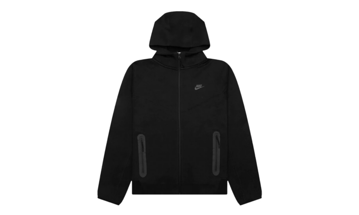 FB7921-010 | Nike Sportswear Tech Fleece Windrunner Full-Zip Black | Киксмания