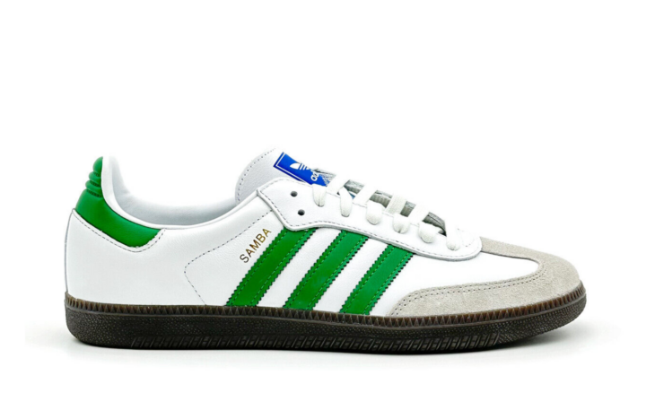 IG1024 | Adidas Originals Samba White Green | Киксмания